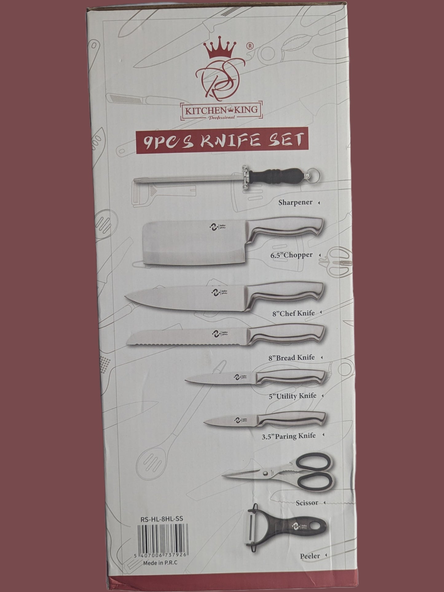 Kitchen King Küchenmesser Set 8tlg. und 9tlg
