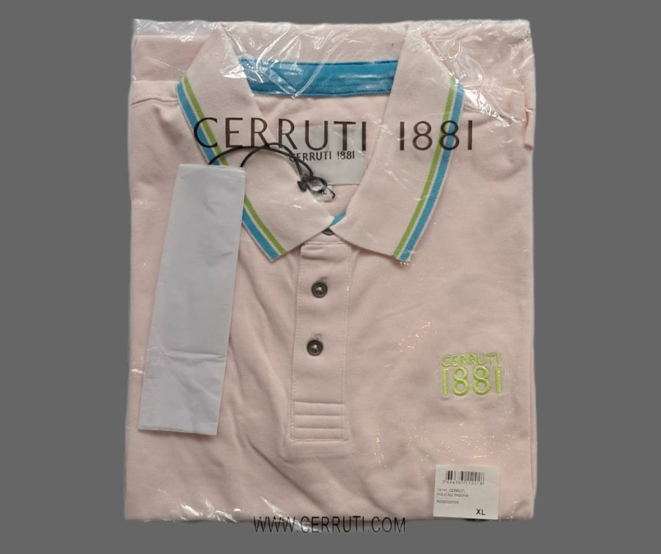 Cerruti 1881 Herren Poloshirt Gr. XL Rosa