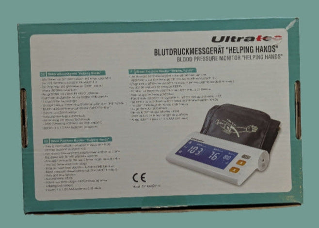 Ultratec Blutdruckmessgerät "Helping Hands" Verpackung Rückseite