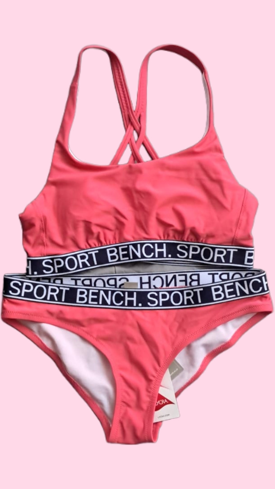 Bench Damen Bustier-Bikini Gr. 34-42 Soft Pink Vorderansicht