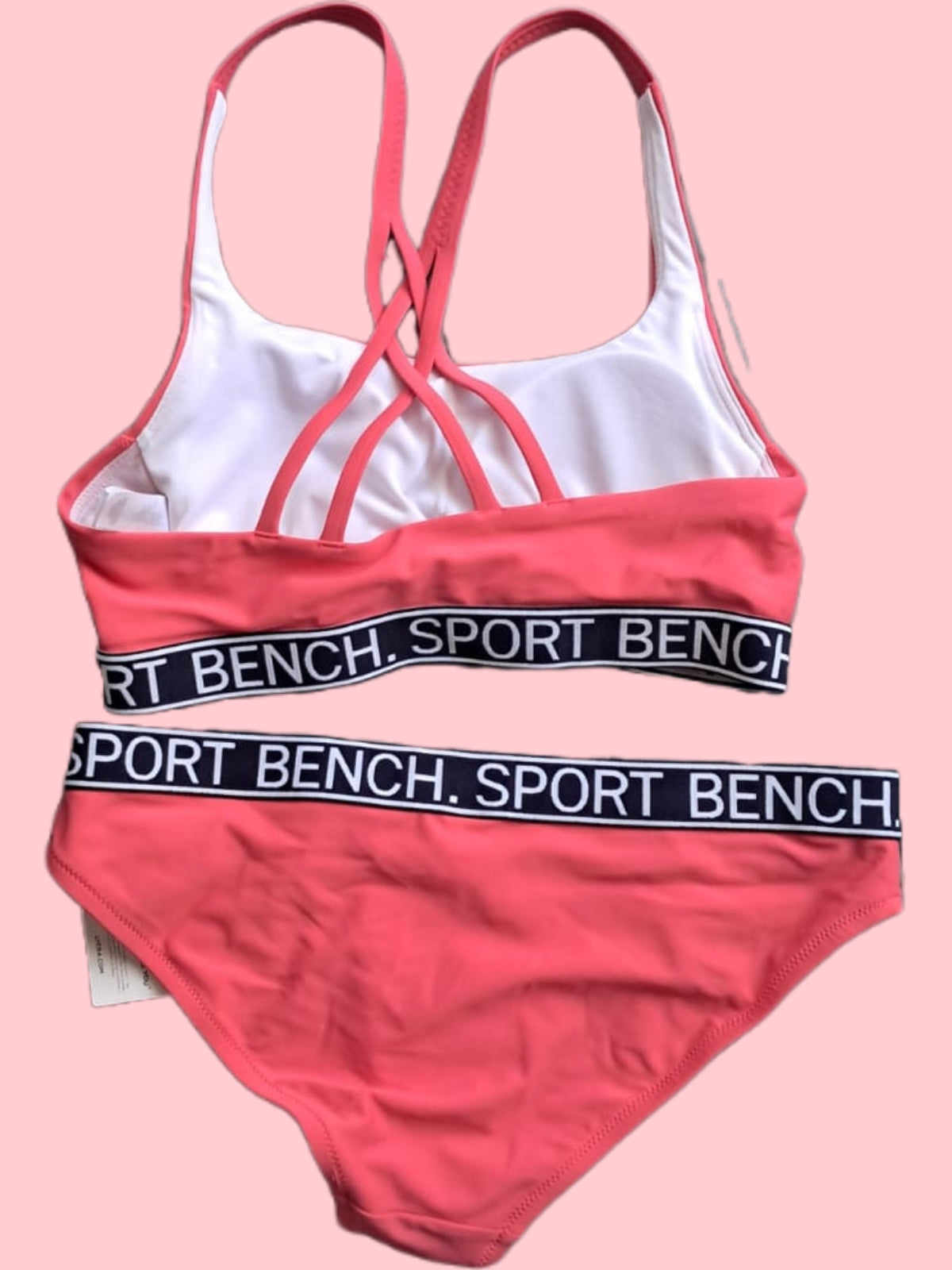Bench Damen Bustier-Bikini Gr. 34-42 Soft Pink Rückansicht