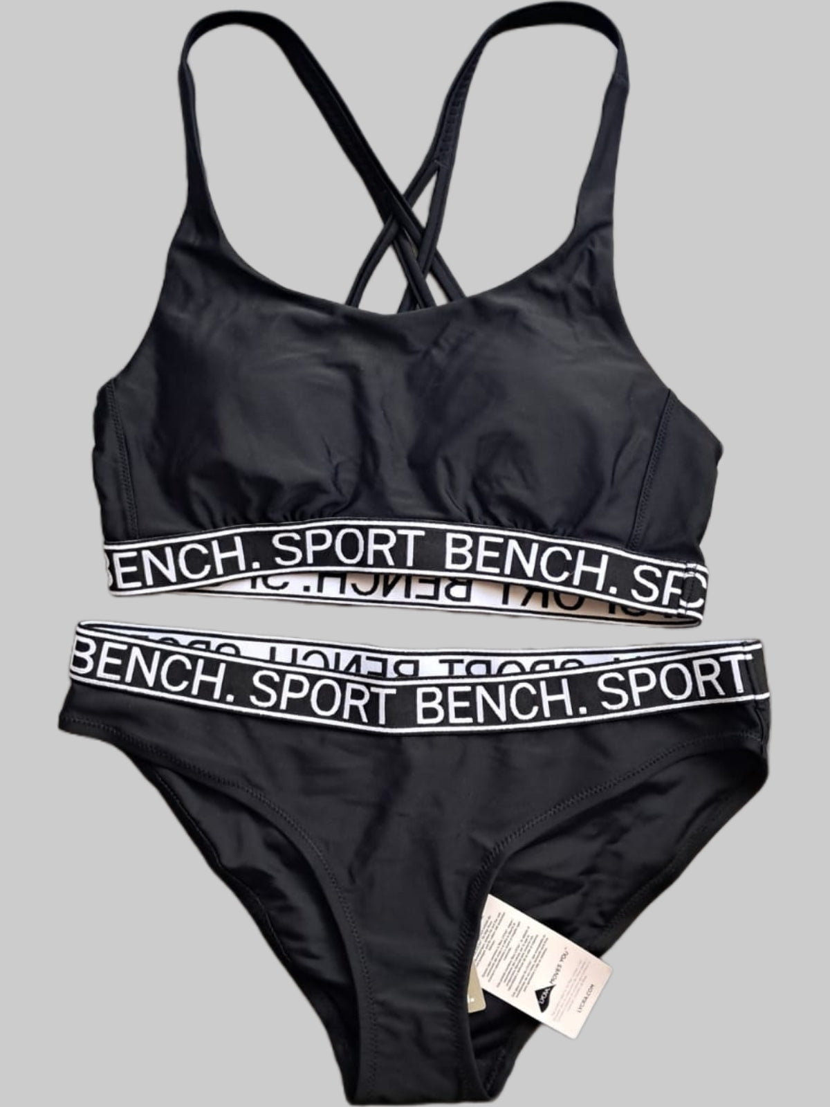 Bench Damen Bustier-Bikini Gr. 34-42 Schwarz Vorderansicht