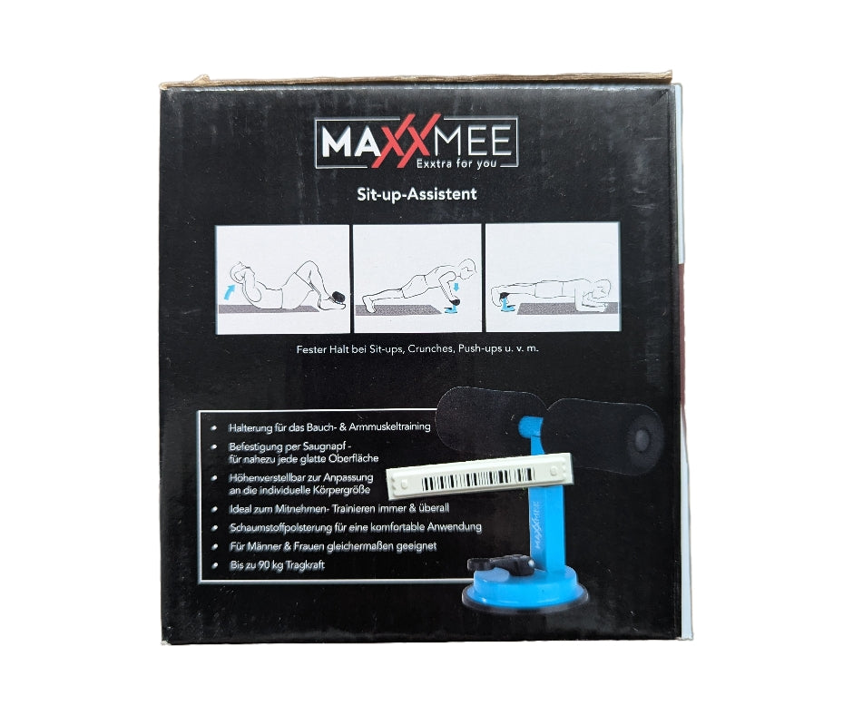 MAXXMEE Trainings-Assistent Sit-Up Verpackung Seitenansicht