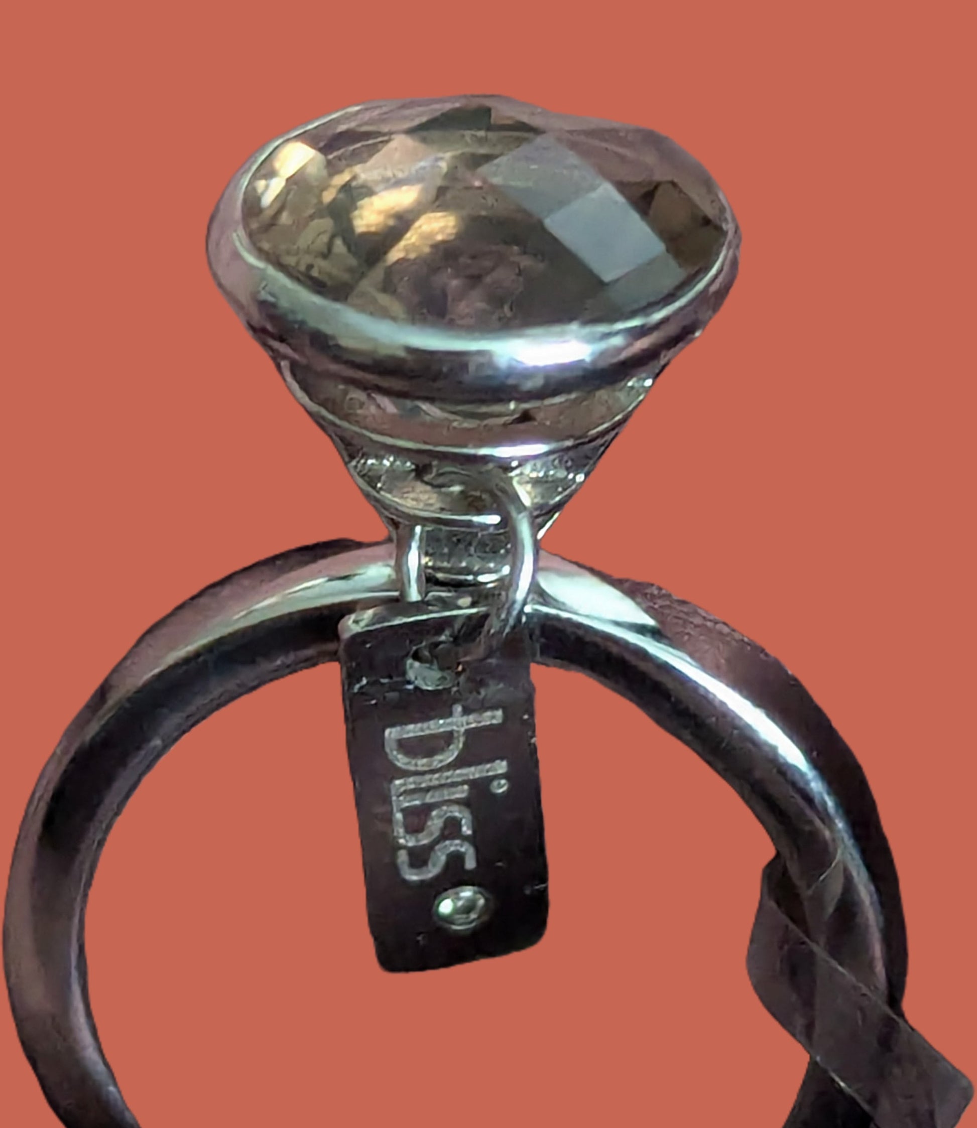 Bliss Damenring Edelstahl Topas/Amethyst/Rauchquarz Ausführung Rauchquarz