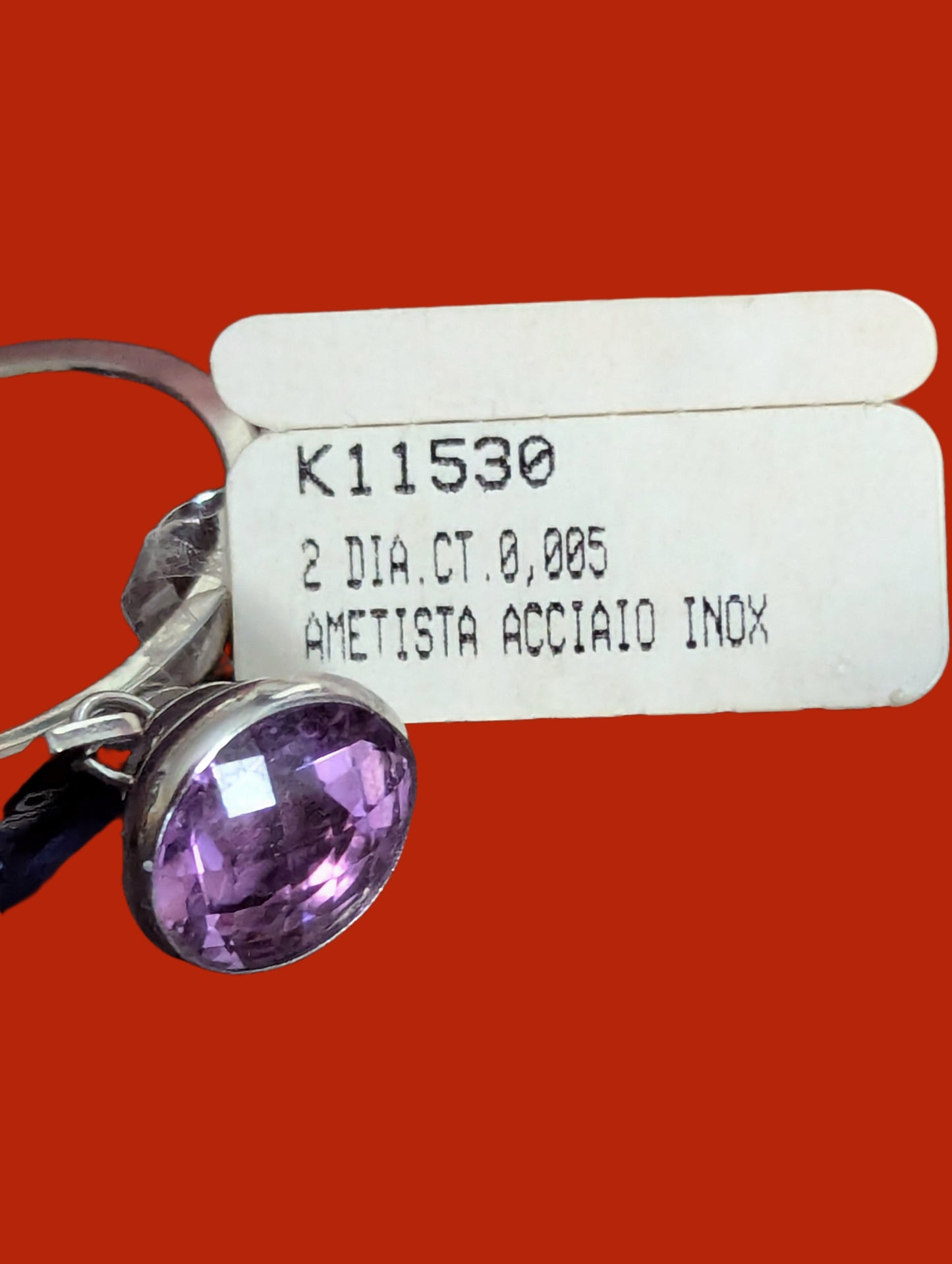 Bliss Damenring Edelstahl Topas/Amethyst/Rauchquarz Ausführung Amethyst mit Etikett