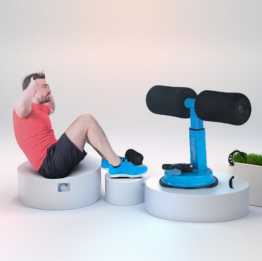 MAXXMEE Trainings-Assistent Sit-Up Detailansicht, männliche Person bei Benutzung