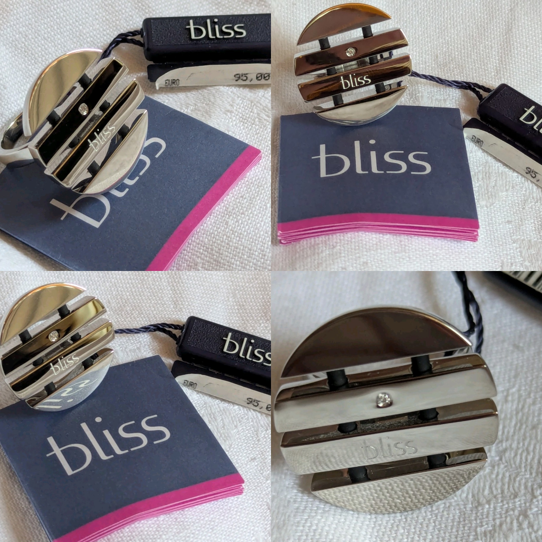 Bliss Damenring Edelstahl, Rund 4er Collage Vroderansichten