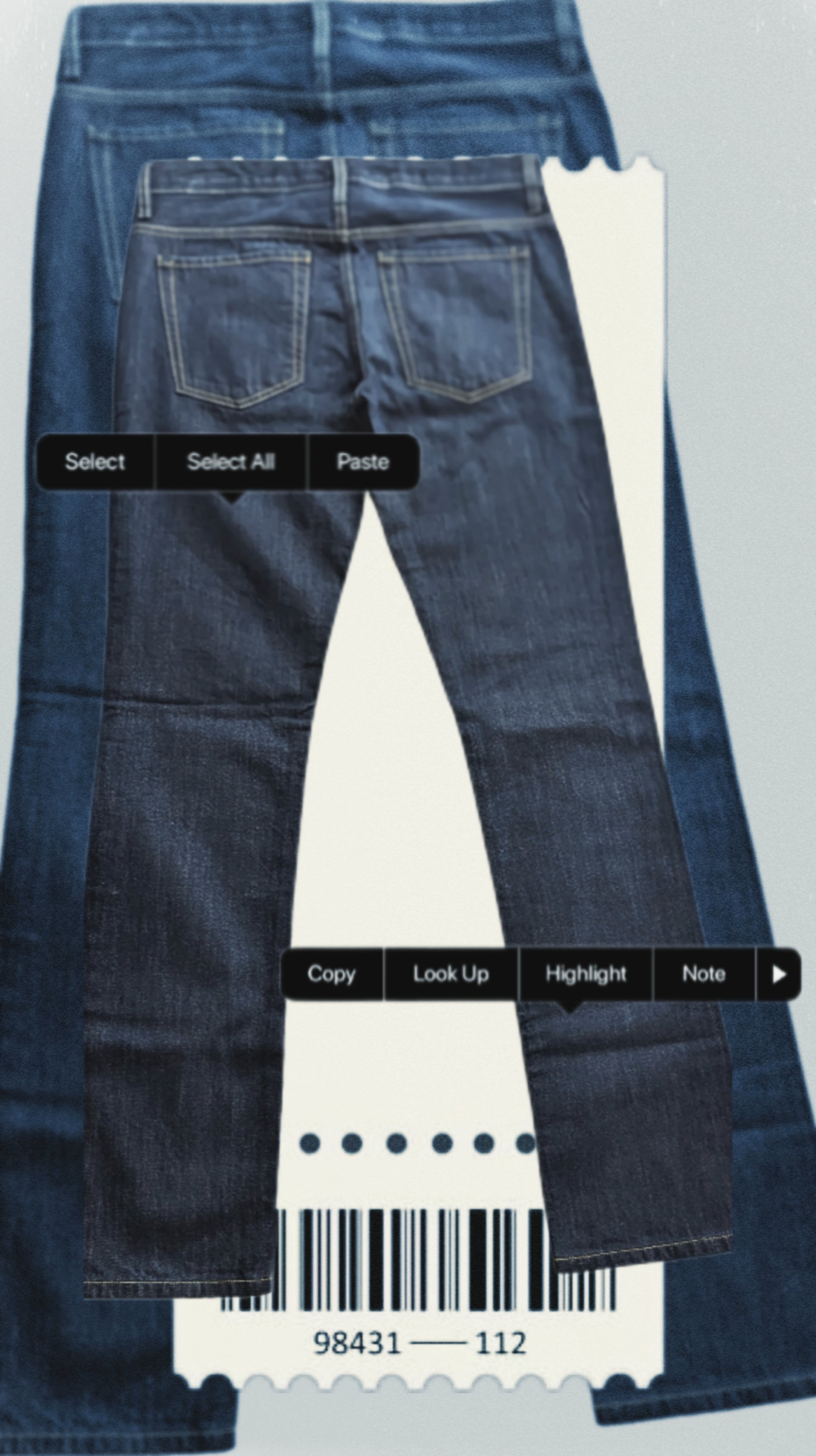 Herrenjeans von Sergio Tacchini Rückseite Komplettansicht