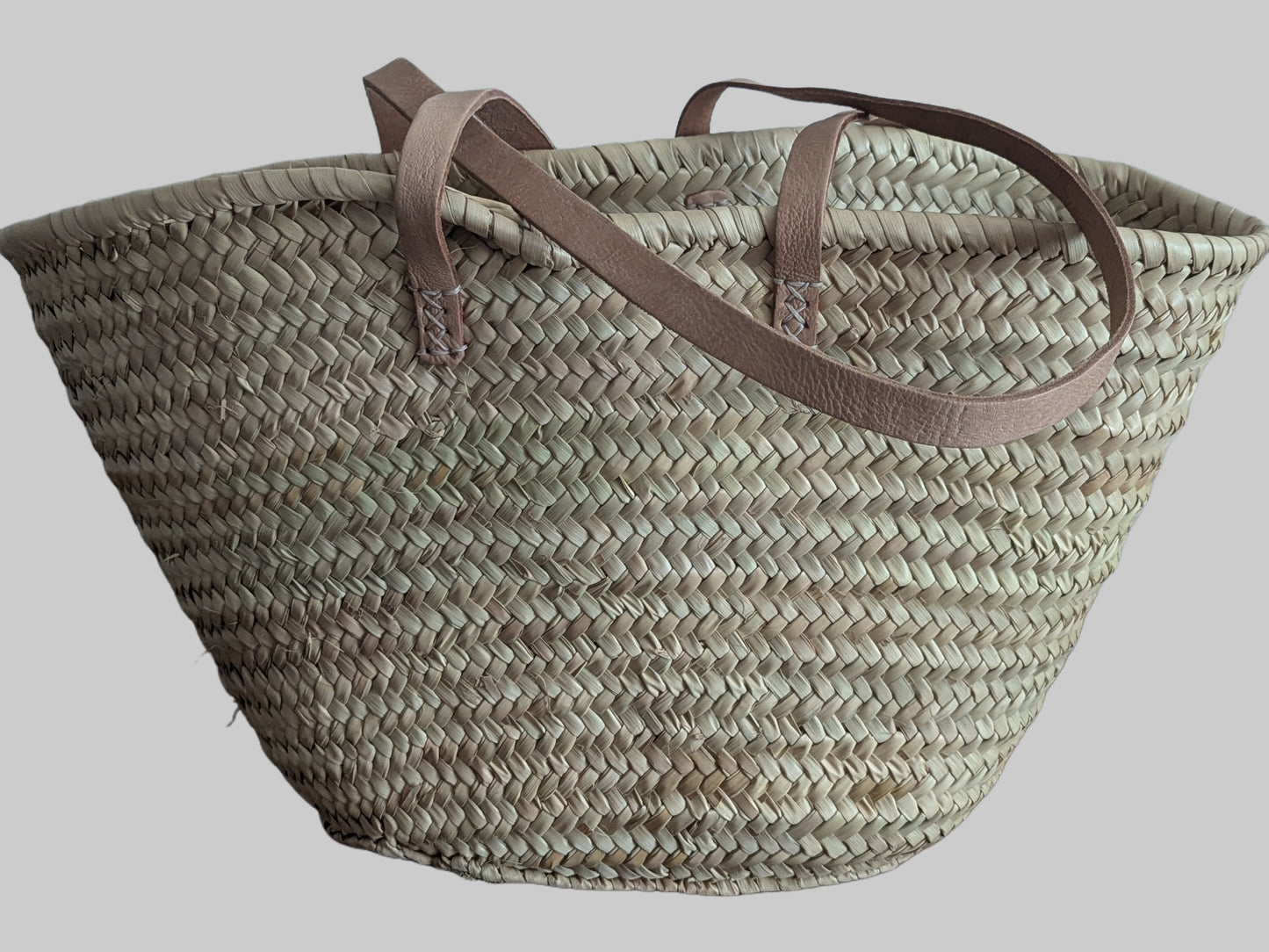 Darjeeling Strohtasche Rückansicht
