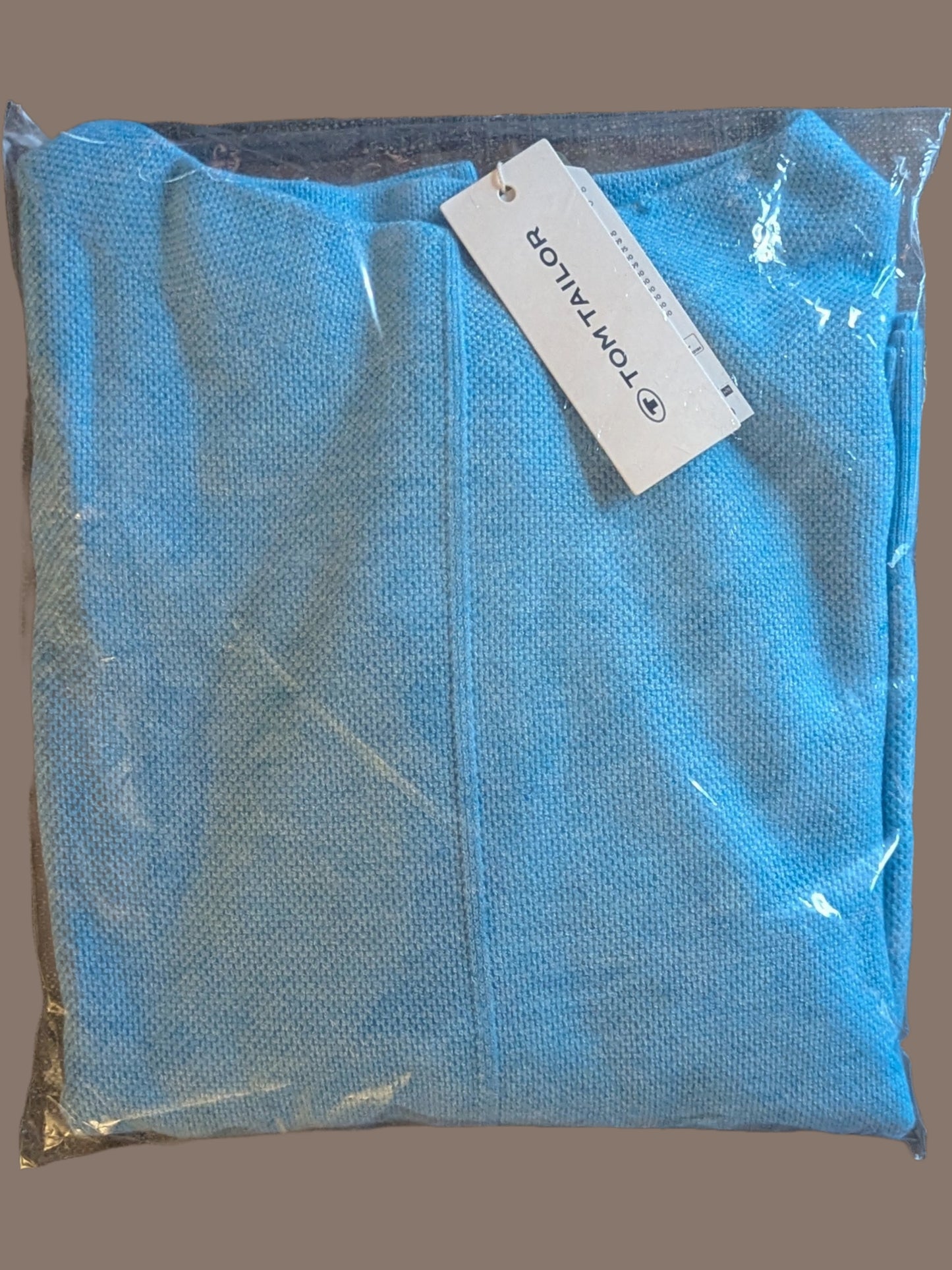 TOM TAILOR Damen Strick Pullover Hellblau verpackt