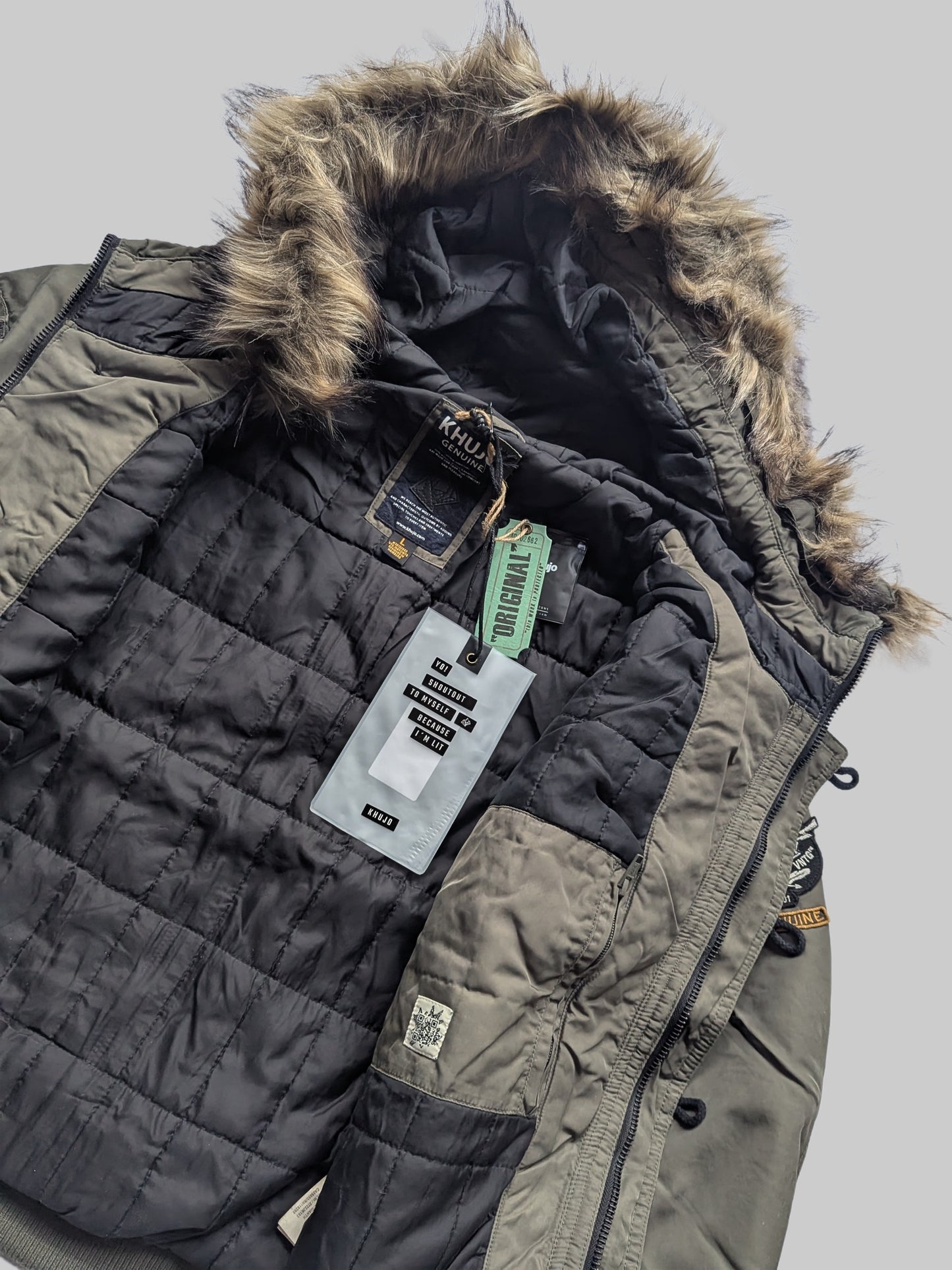 Khujo Herren Winterjacke "Gianth" Vorderansicht geöffnet
