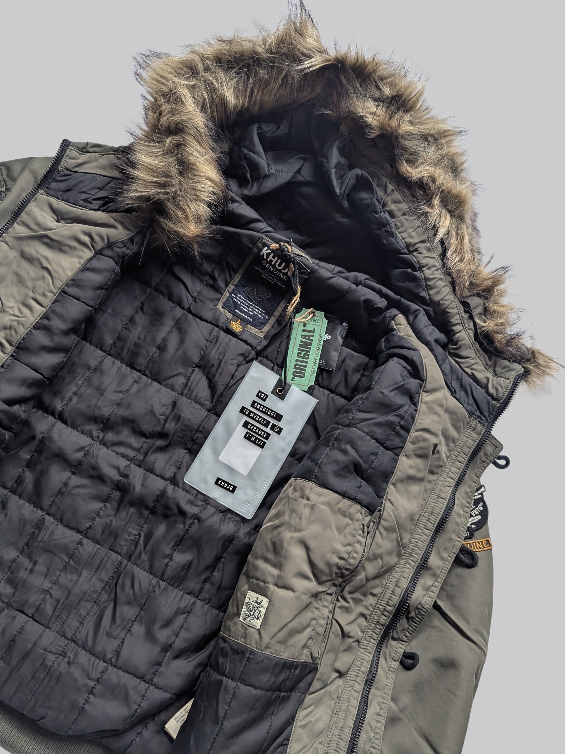 Khujo Herren Winterjacke "Gianth" Vorderansicht geöffnet
