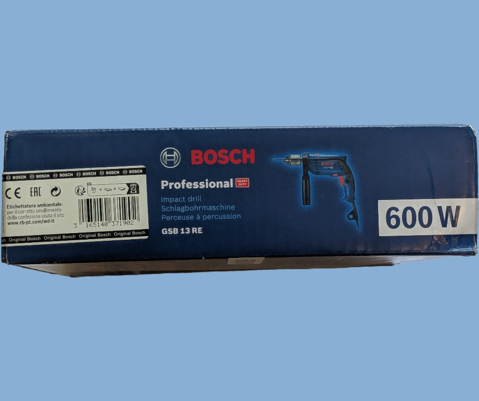 Bosch Professional Schlagbohrmaschine GSB 13 RE Verpackung Seitenansicht Bild 2