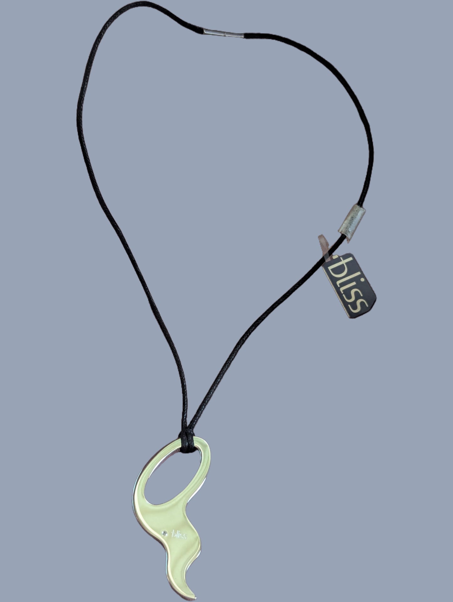 Bliss Unisex Halskette mit Edelstahl Anhänger und 1 Diamant ct. 0,01 , ca. 45cm