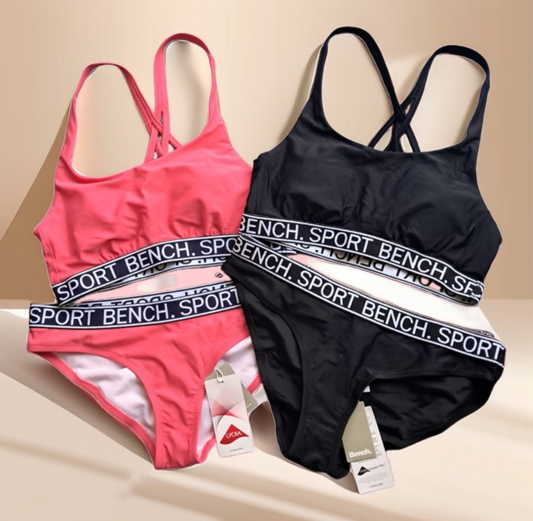 Bench Damen Bustier-Bikini Gr. 34-42 Pink und Schwarz Modellauswahl.