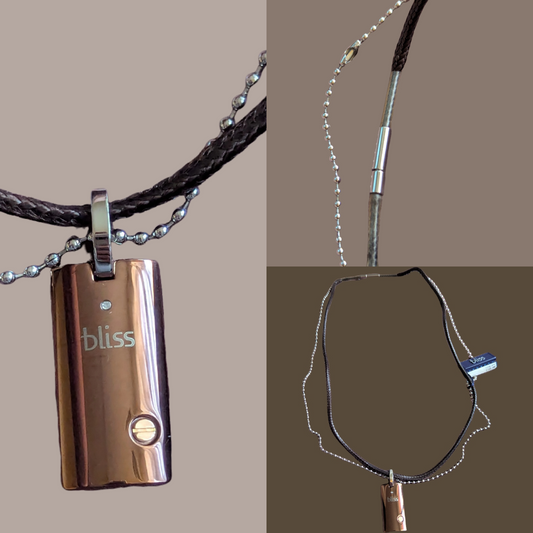 Bliss by Damiani Uomo Halskette 3er Collage Gesamt und Detailansicht